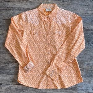 Wrangler Ladies Orange Floral Top